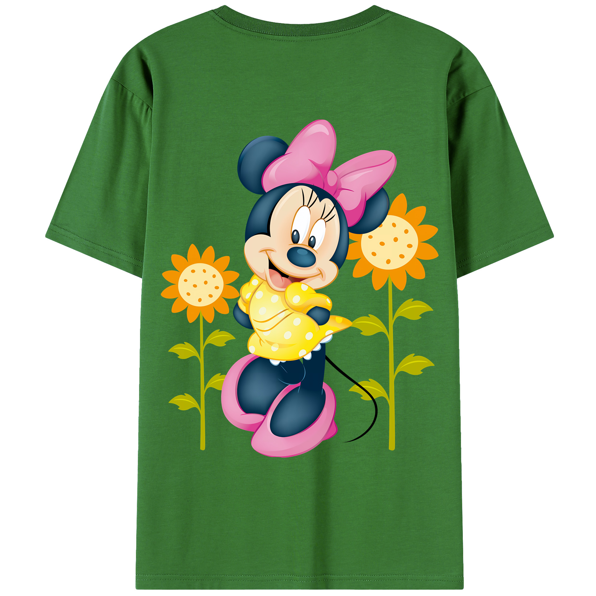 （画像用） ミッキーマウス Mickey Mouse レディース半袖Tシャツ(バックプリント)